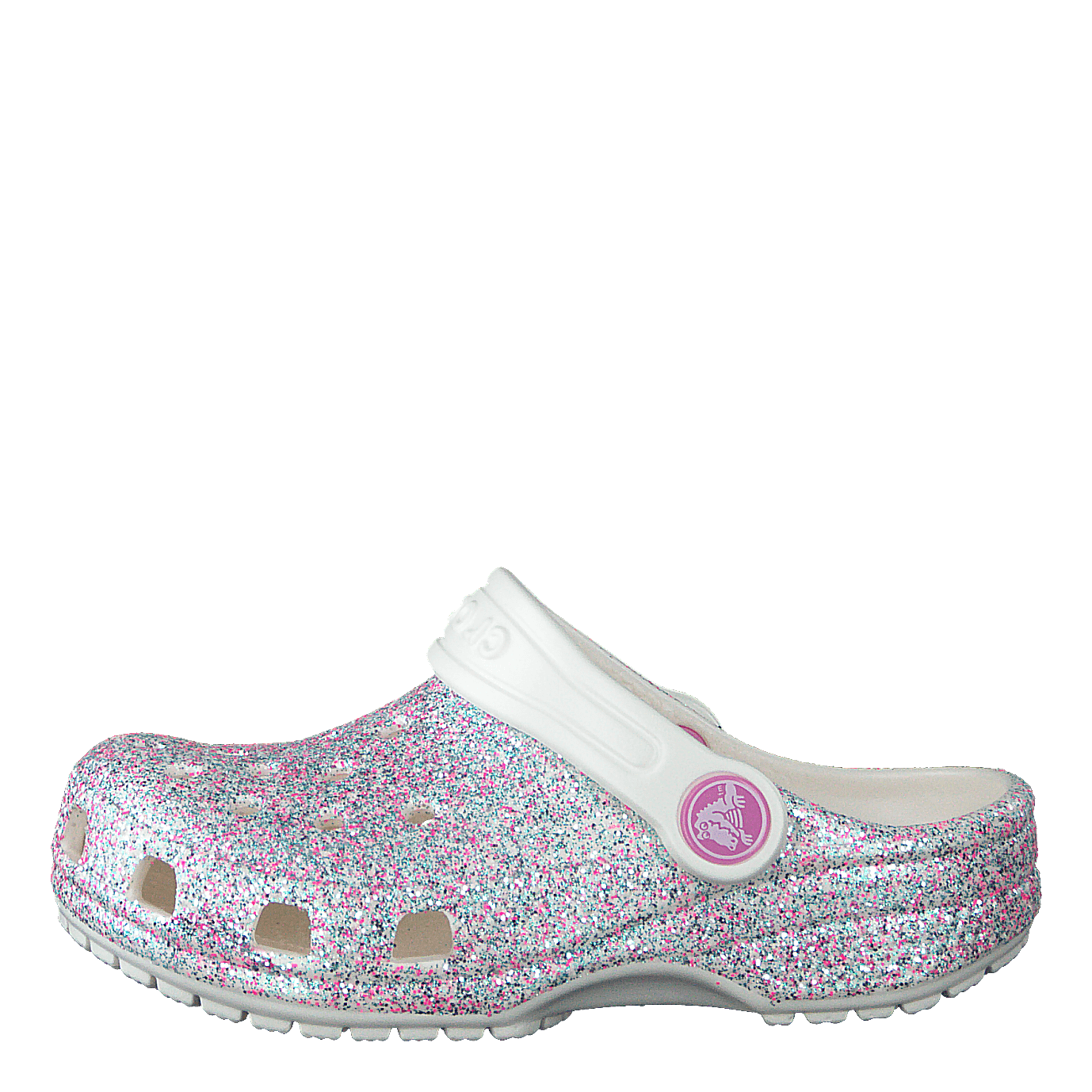 Classic Glitter Clog Kids Oyster