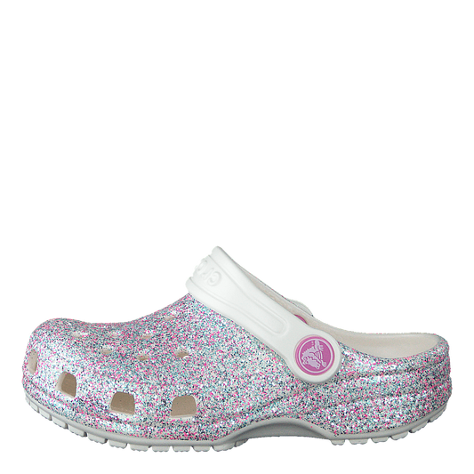 Classic Glitter Clog Kids Oyster