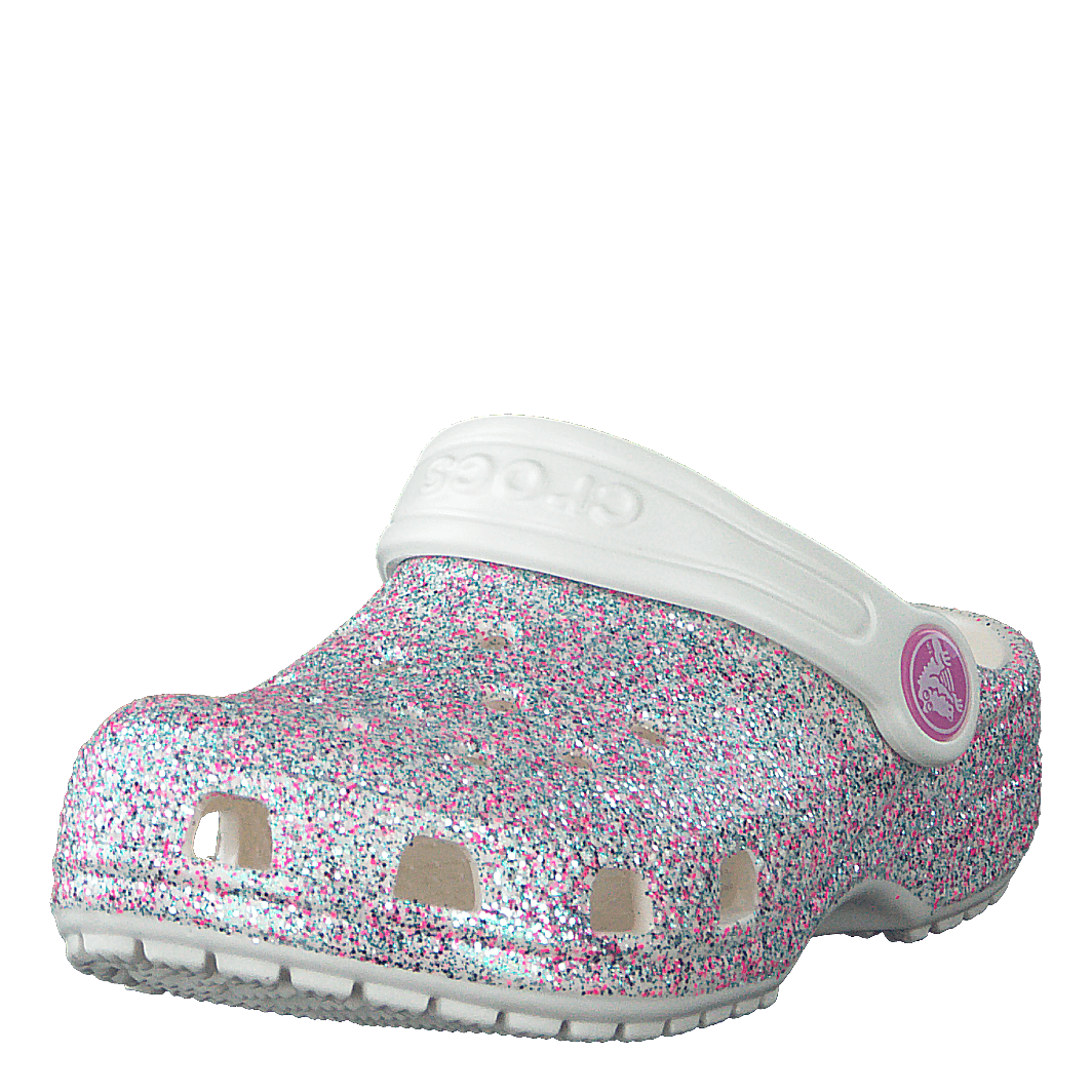 Classic Glitter Clog Kids Oyster