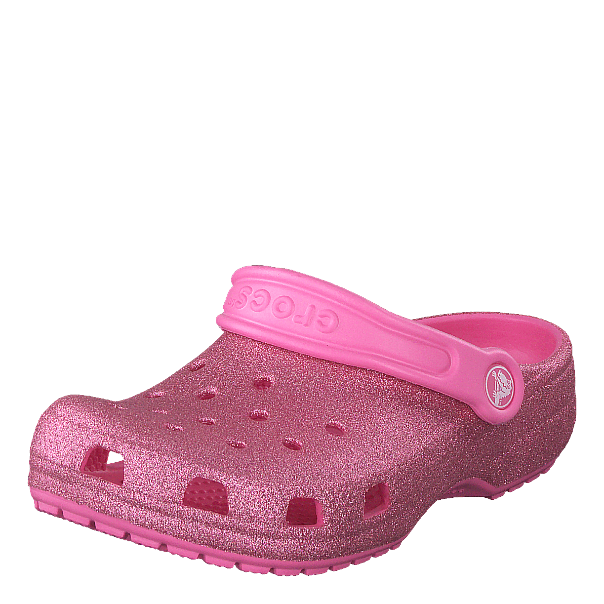 Classic Glitter Clog Kids Pink Lemonade