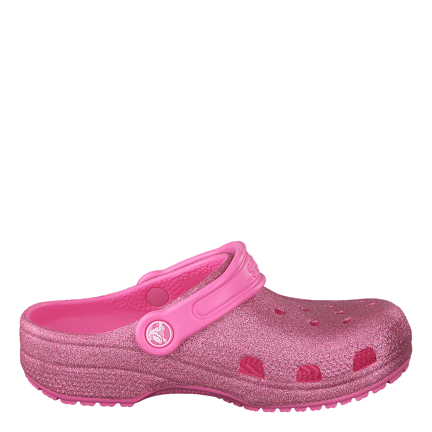 Classic Glitter Clog Kids Pink Lemonade