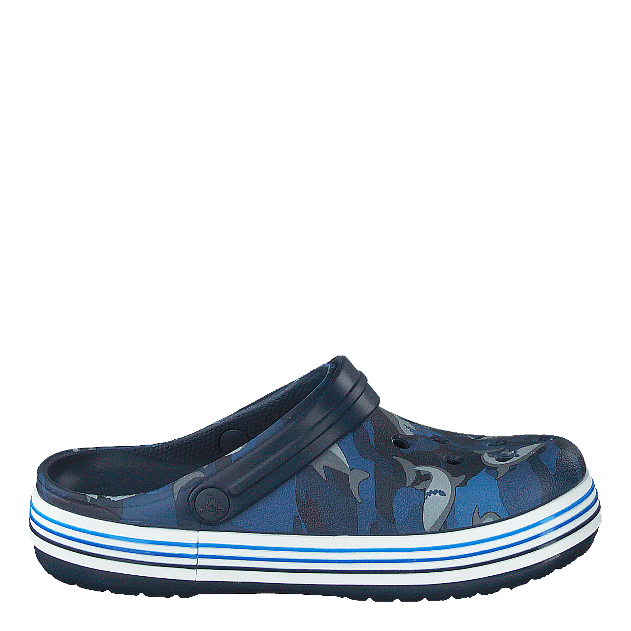 Crocband Shark Clog Kids Navy