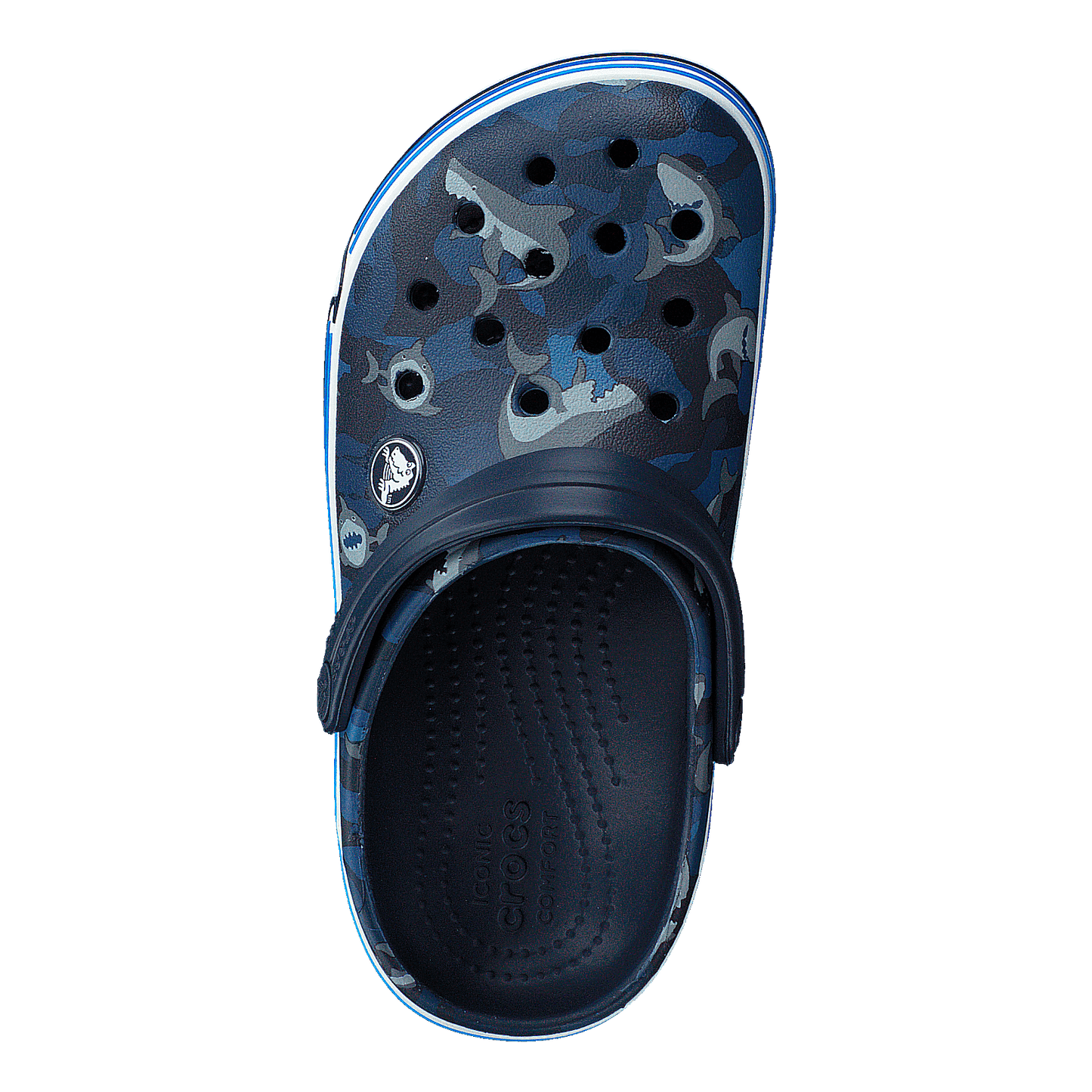 Crocband Shark Clog Kids Navy