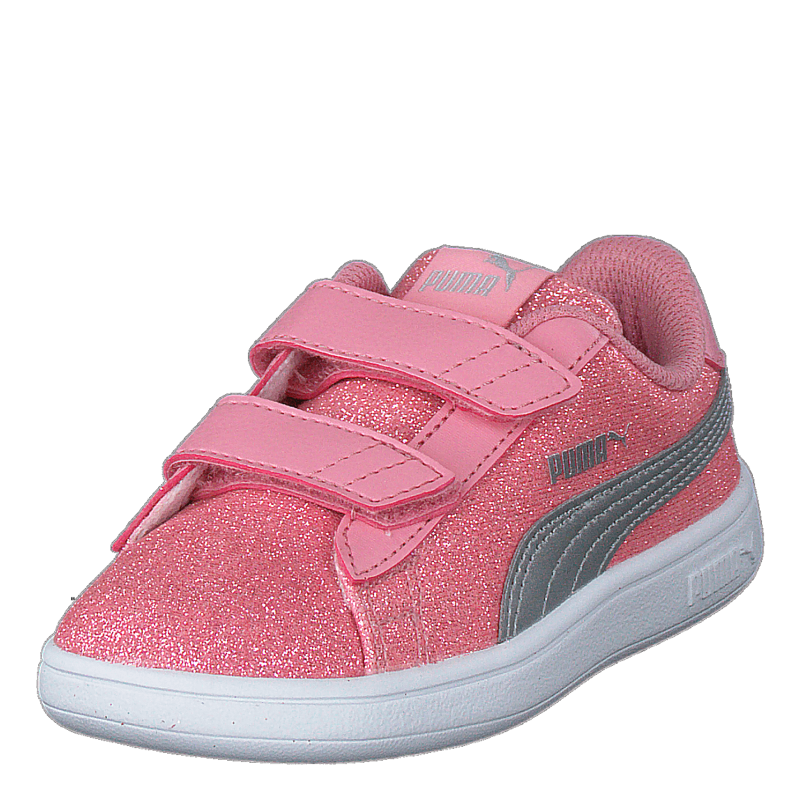 Puma Smash V2 Glitz Glam V Inf Peony-puma Silver-puma White