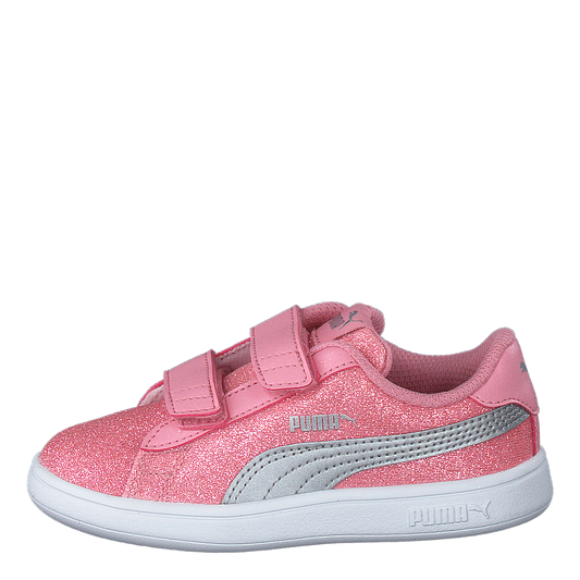 Puma Smash V2 Glitz Glam V Inf Peony-puma Silver-puma White