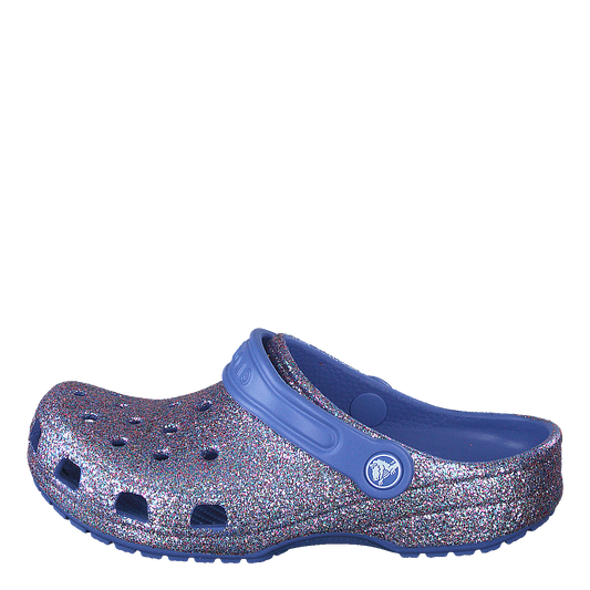 Classic Glitter Clog Kids Lapis