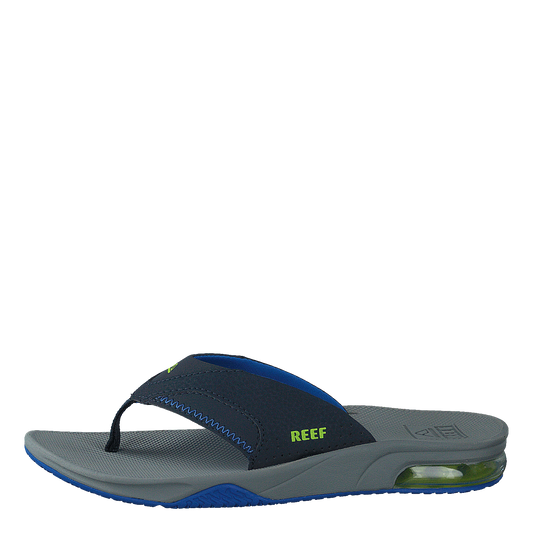 Kids Fanning Navy/lime