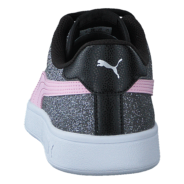 Puma Smash V2 Glitz Glam Jr Black-pinklady