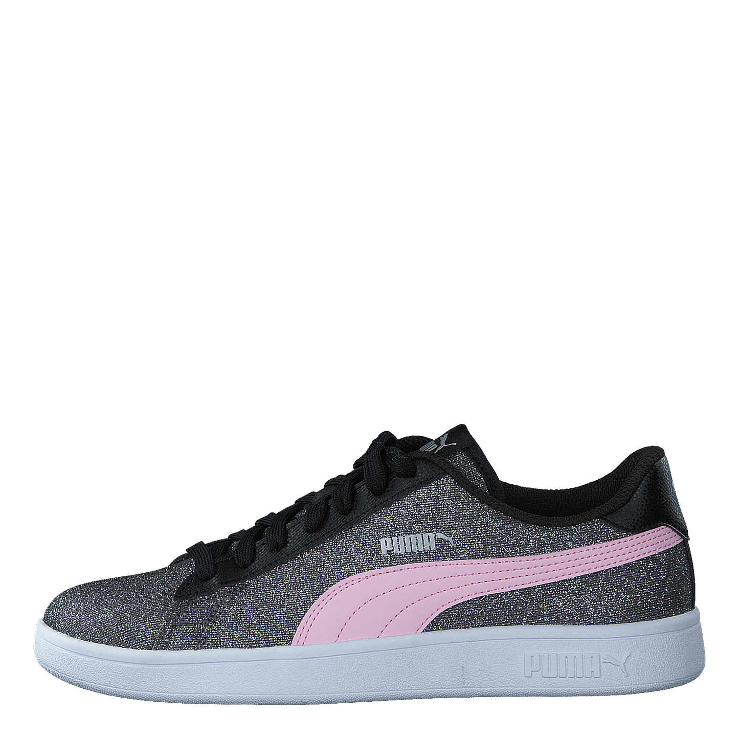 Puma Smash V2 Glitz Glam Jr Black-pinklady