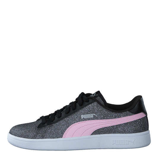 Puma Smash V2 Glitz Glam Jr Black-pinklady