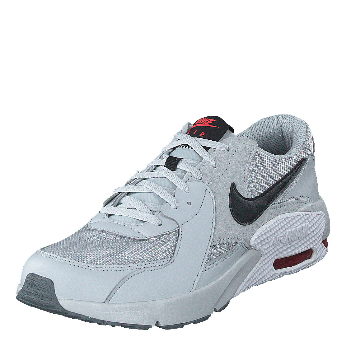 Air Max Excee Gs Grey Fog/white/track Red/black