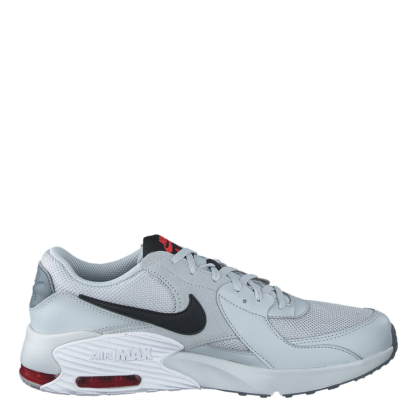 Air Max Excee Gs Grey Fog/white/track Red/black