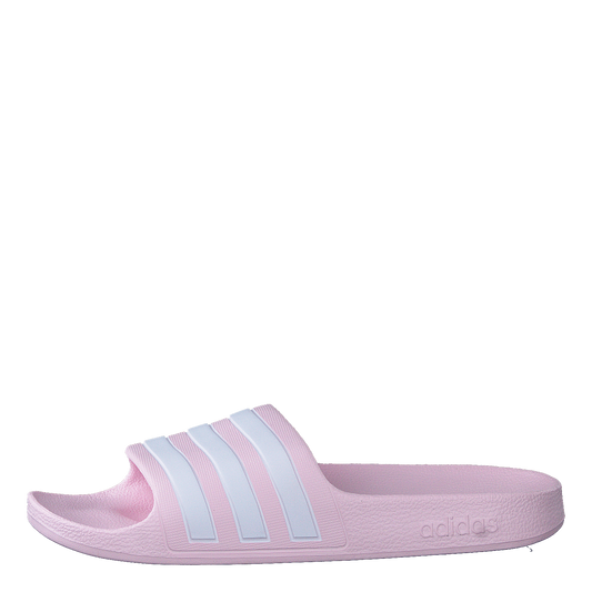 Adilette Aqua Slides Kids Clear Pink / Cloud White / Clear Pink