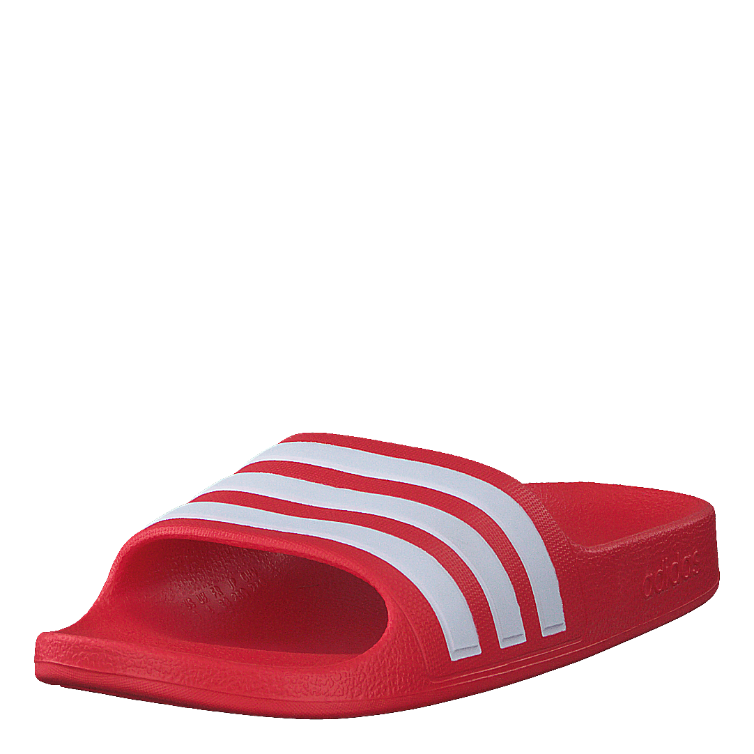 Adilette Aqua Slides Kids Vivid Red / Cloud White / Vivid Red