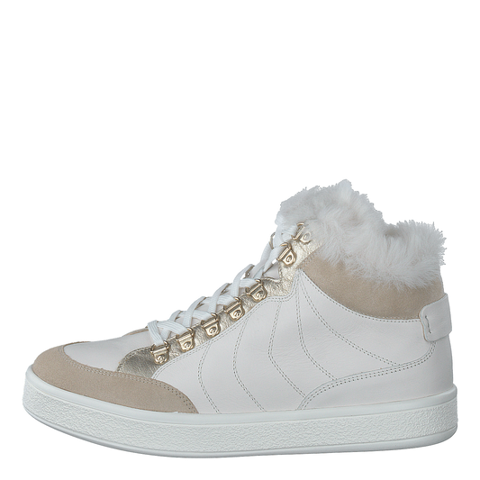 D Leelu' A - Nappa+suede Off White/lt Taupe