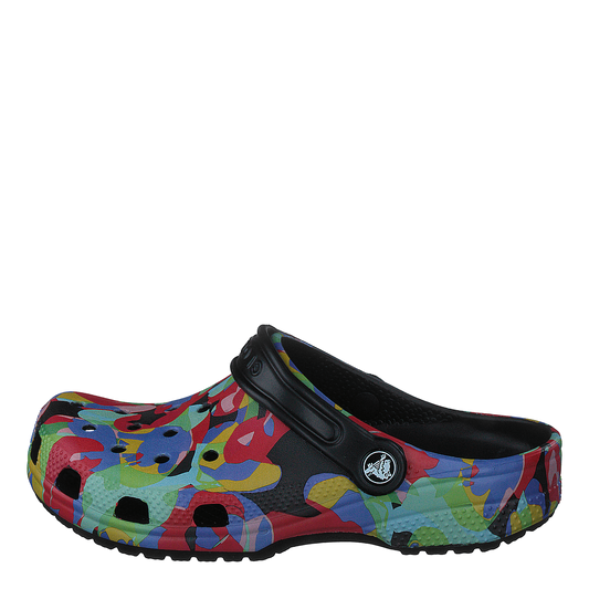 Classic Bubble Block Clog K Black/multi