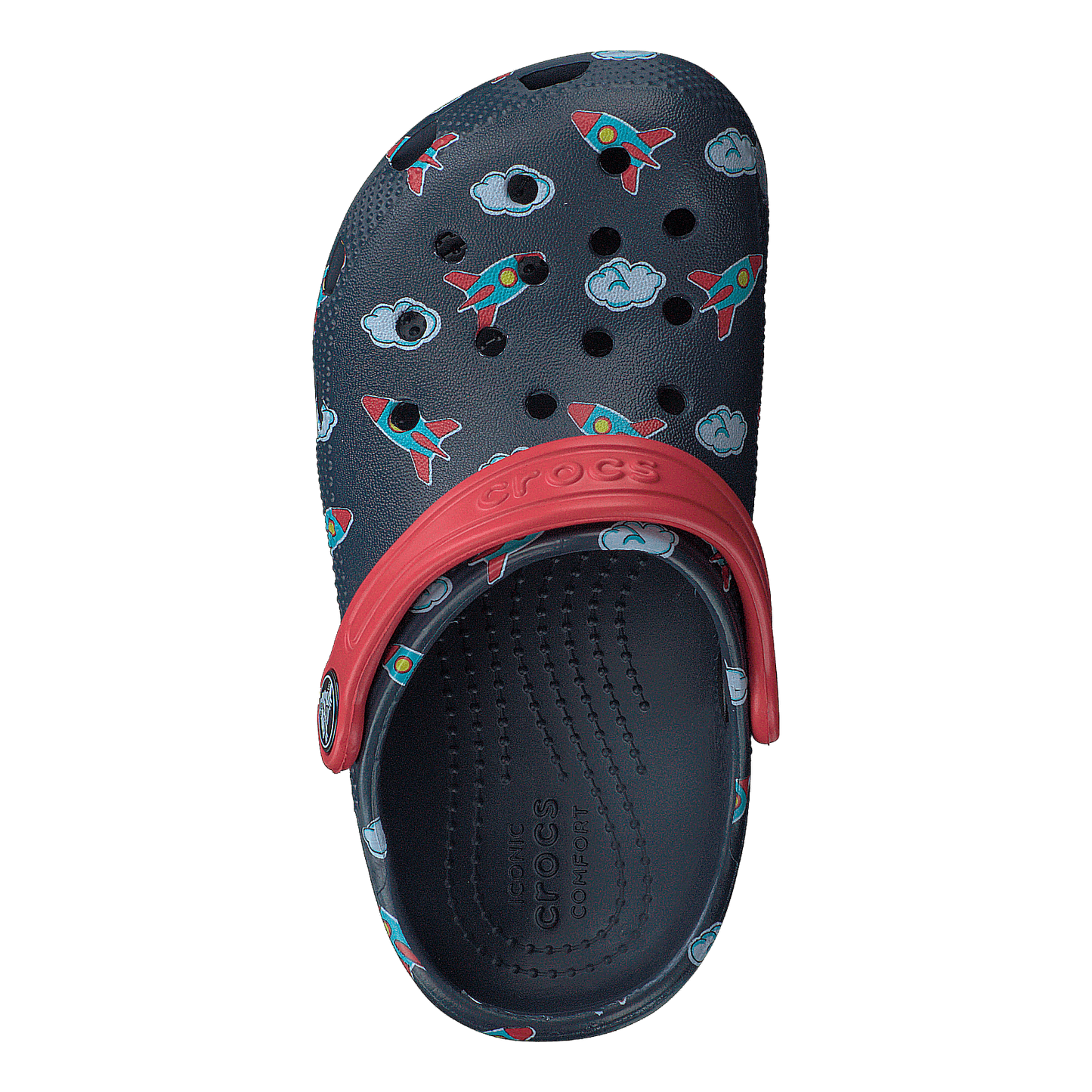 Classic Printed Clog Kids Navy