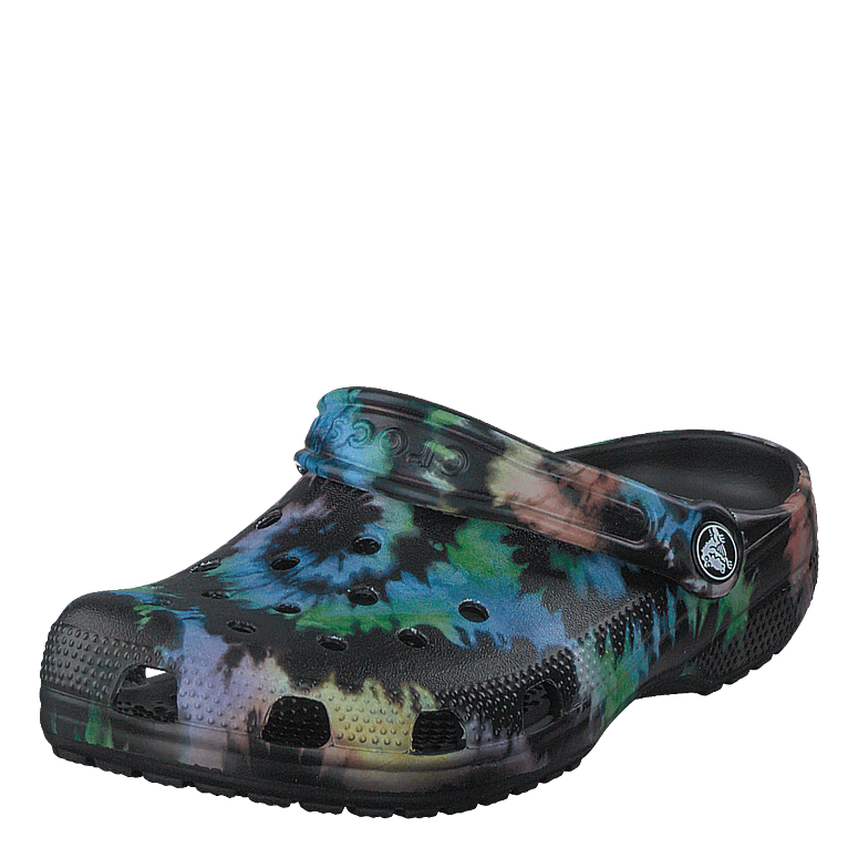 Classic Tie Dye Graphic Clog K Black/black