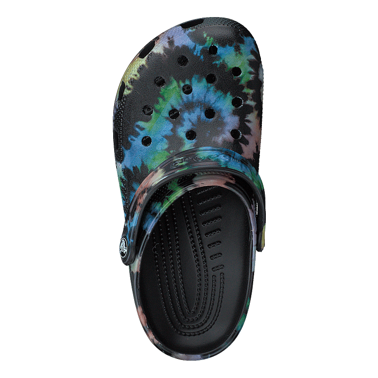 Classic Tie Dye Graphic Clog K Black/black