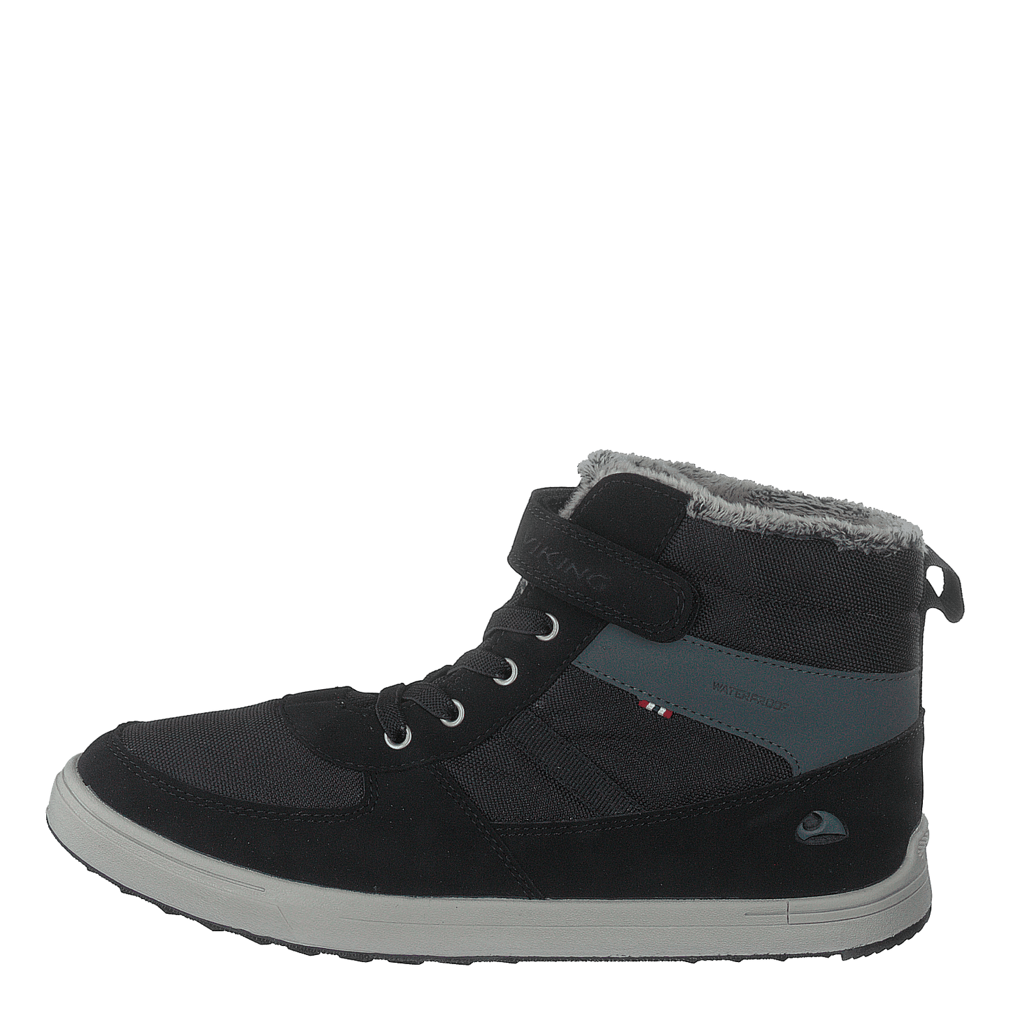 Lucas Mid WP Warm Jr Black/Grey