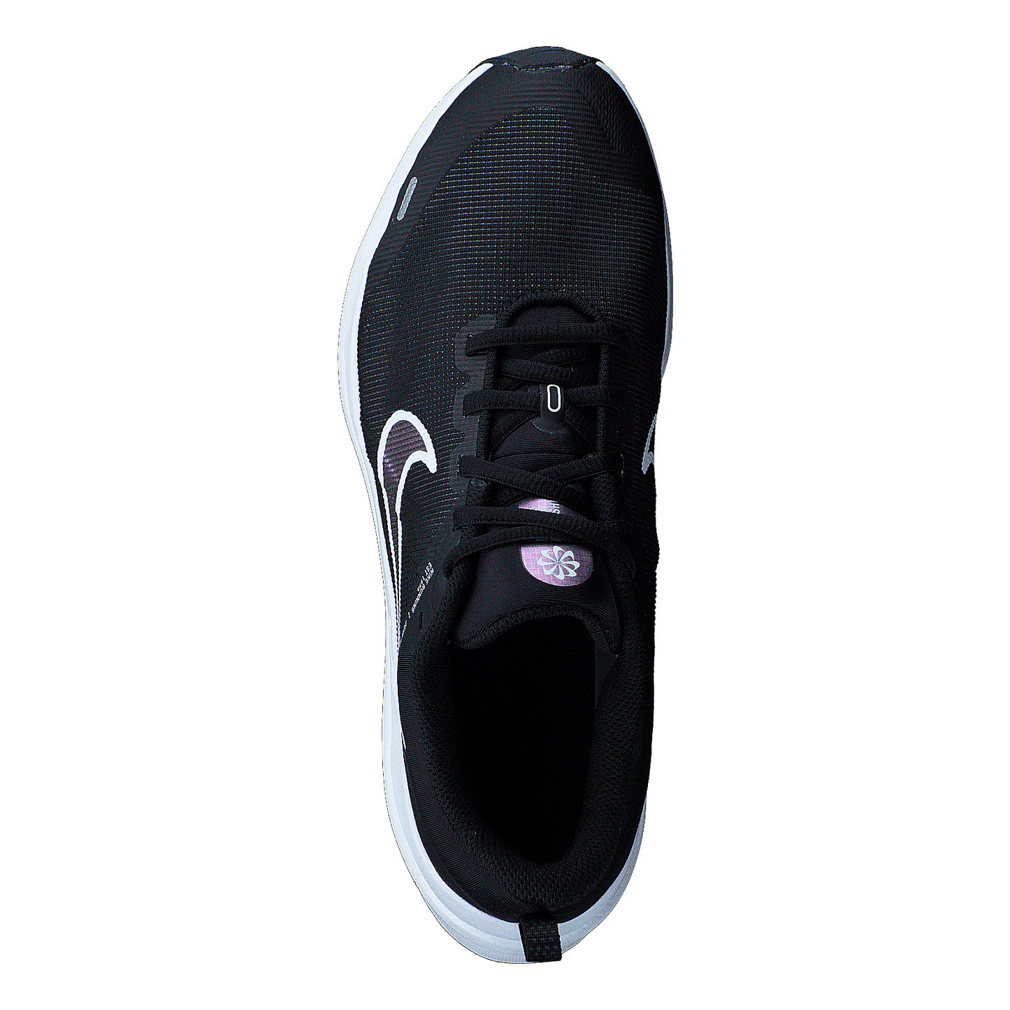 Downshifter 12 Big Kids' Road Running Shoes BLACK/WHITE-DK SMOKE GREY