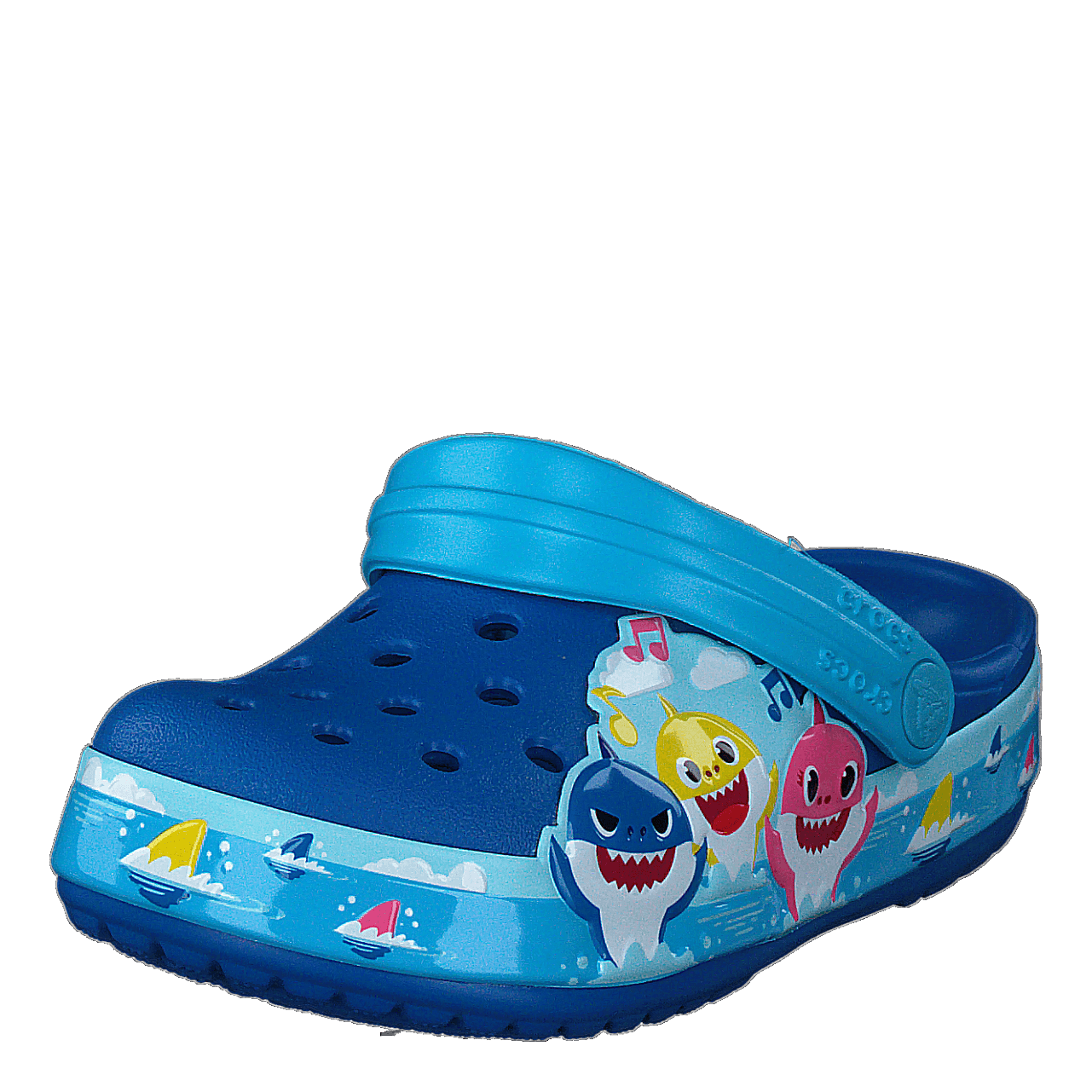 Crocsflbaby Shark Band Clog T Bright Cobalt