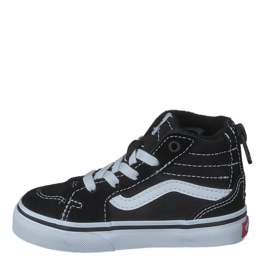 Td Filmore Hi Zip (suede/canvas) Black/white