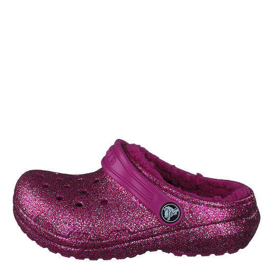 Classic Lined Glitter Clog T Fuchsia Fun/multi