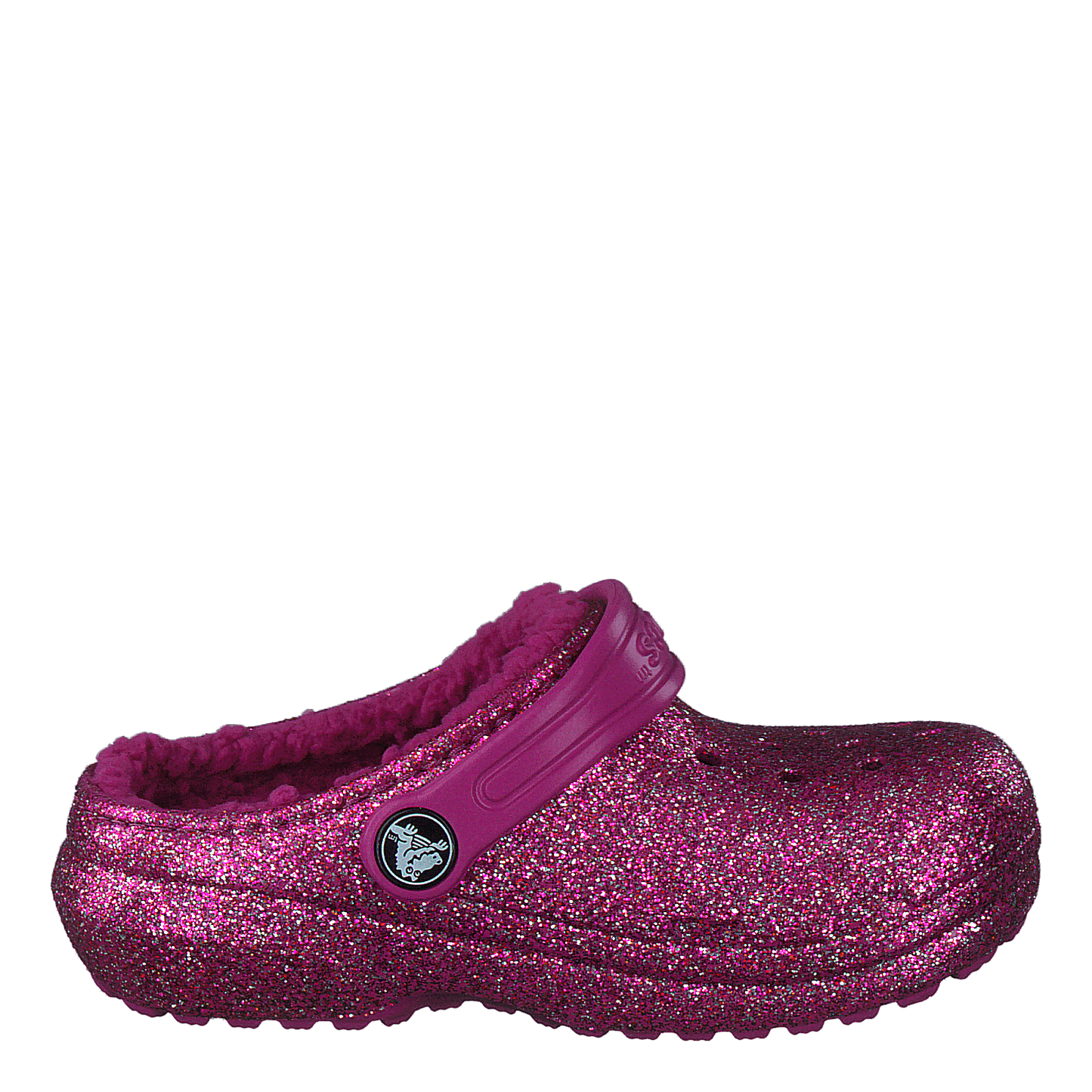 Classic Lined Glitter Clog T Fuchsia Fun/multi