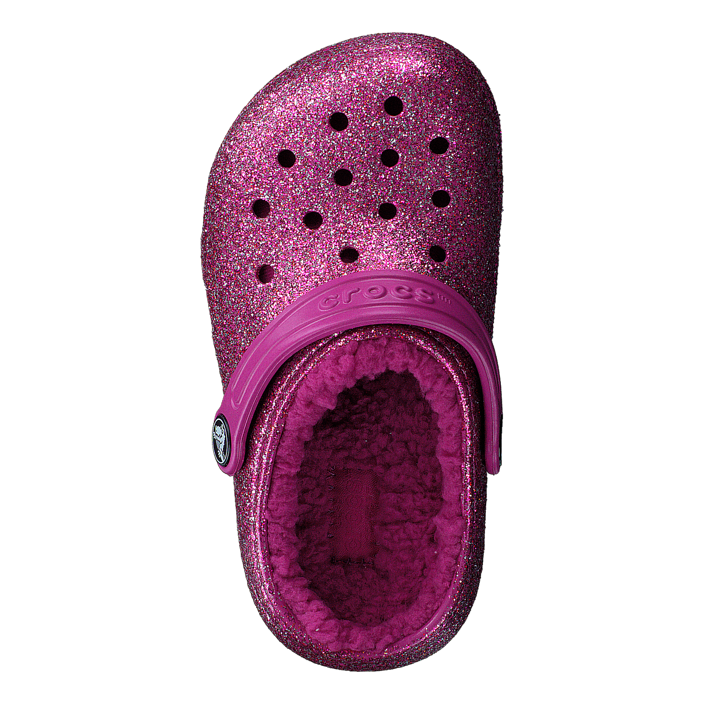 Classic Lined Glitter Clog T Fuchsia Fun/multi