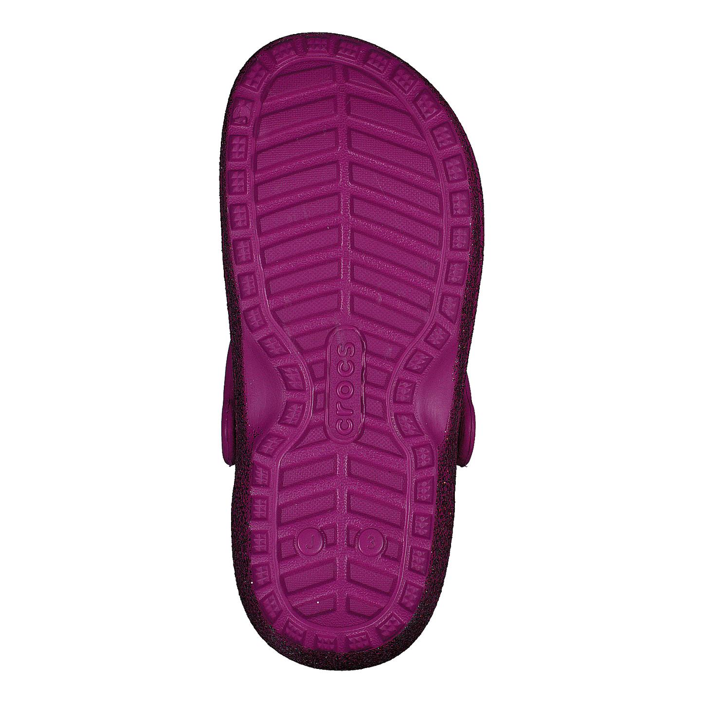 Classic Glitter Lined Clog Kids Fuchsia Fun / Multi