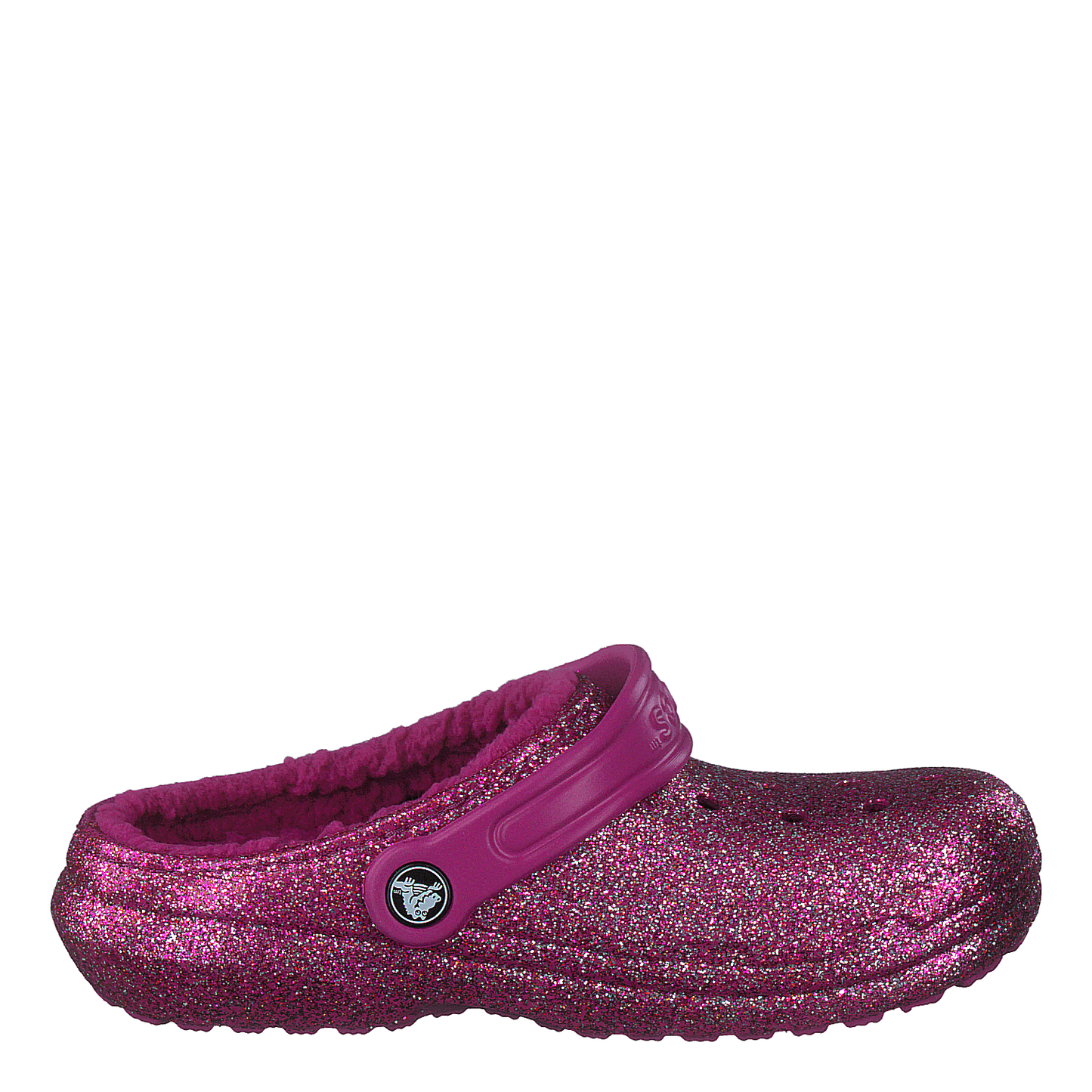 Classic Glitter Lined Clog Kids Fuchsia Fun / Multi