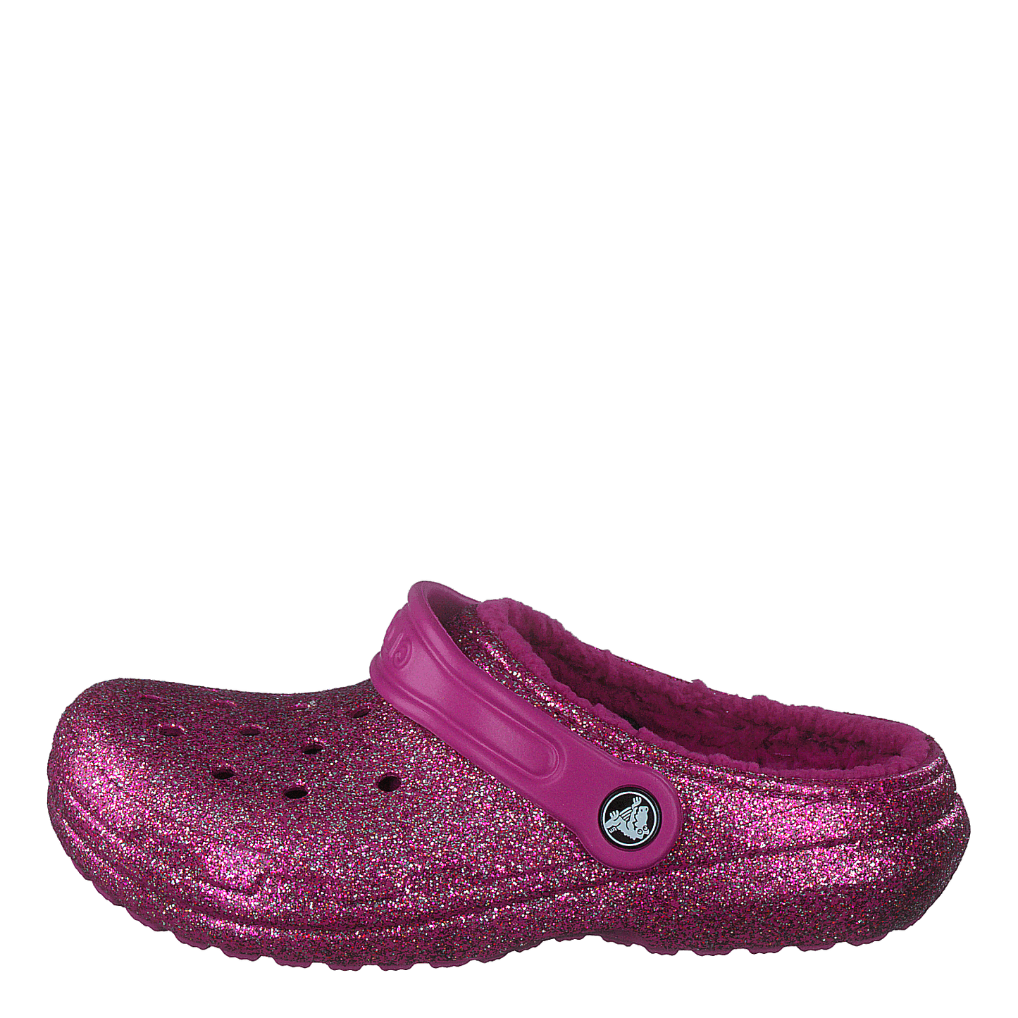 Classic Glitter Lined Clog Kids Fuchsia Fun / Multi