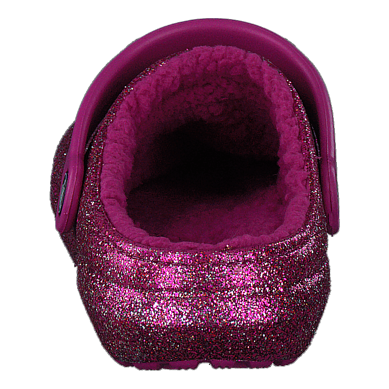 Classic Glitter Lined Clog Kids Fuchsia Fun / Multi