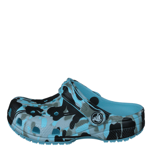 Classic Spray Camo Clog Kids Arctic