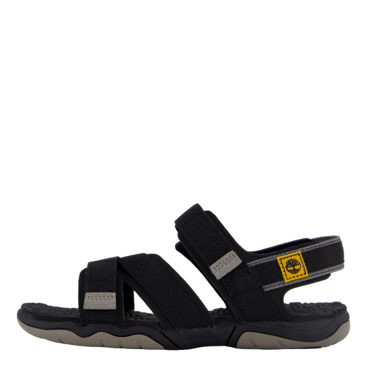 2 Strap Sandal Jet Black