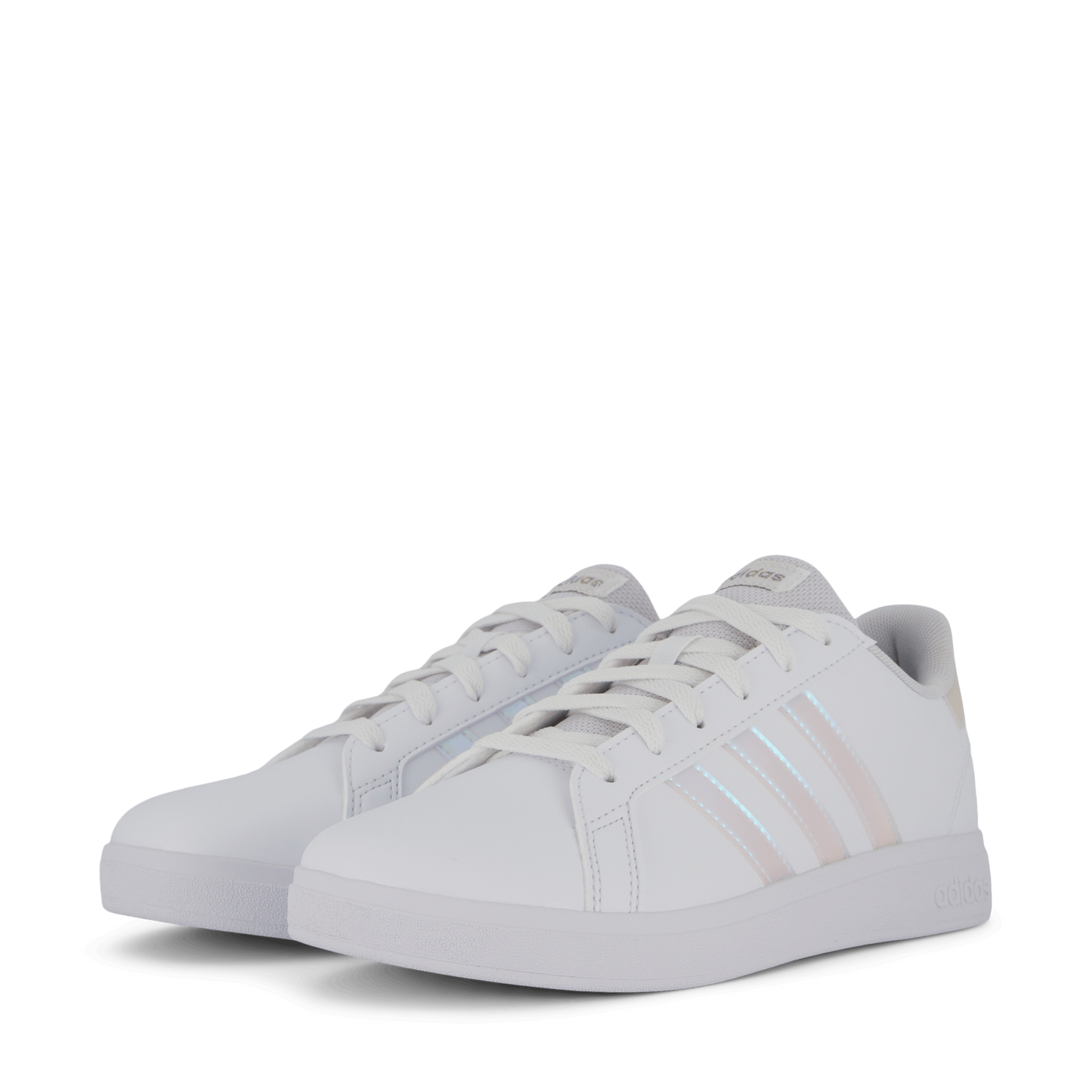 Grand Court Lifestyle Lace Tennis Shoes Cloud White / Iridescent / Cloud White