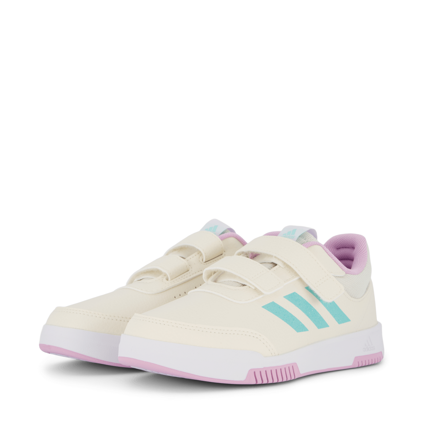 Tensaur Hook and Loop Shoes Chalk White / Semi Flash Aqua / Bliss Lilac