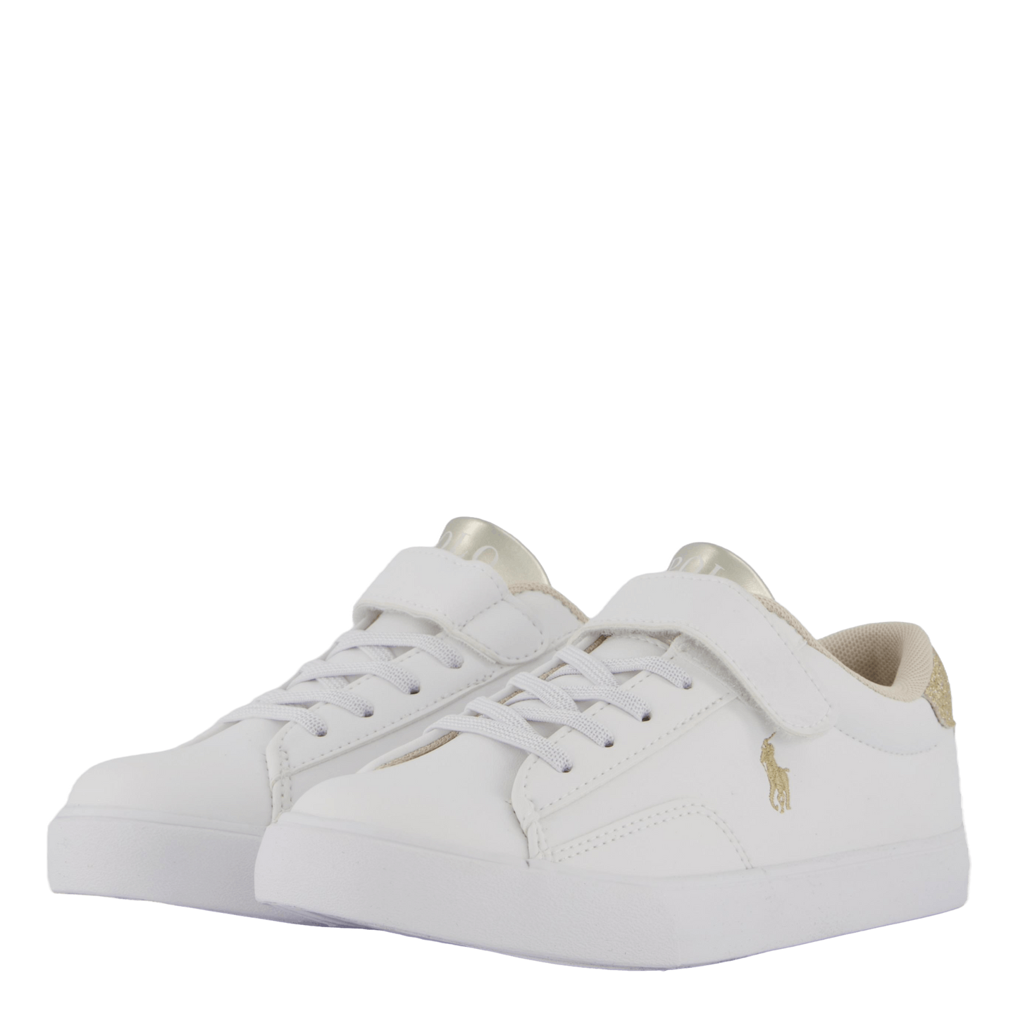 Theron V Ps White Smooth Pu/gold Metallick