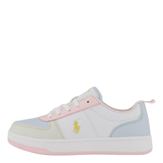 Polo Court Ii C-white Tumbled/lt Pink/lt Blu