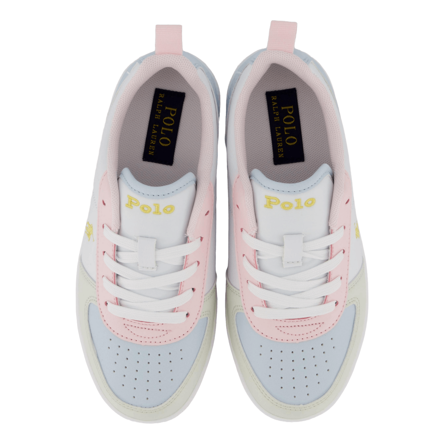 Polo Court Ii C-white Tumbled/lt Pink/lt Blu