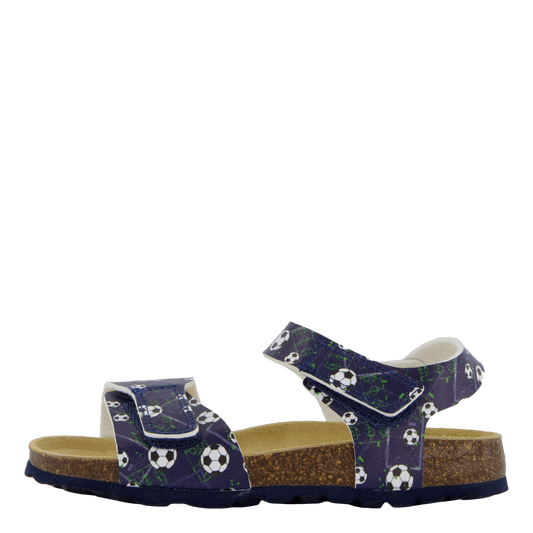 Korkis Sandal Back-strap Blue/multi